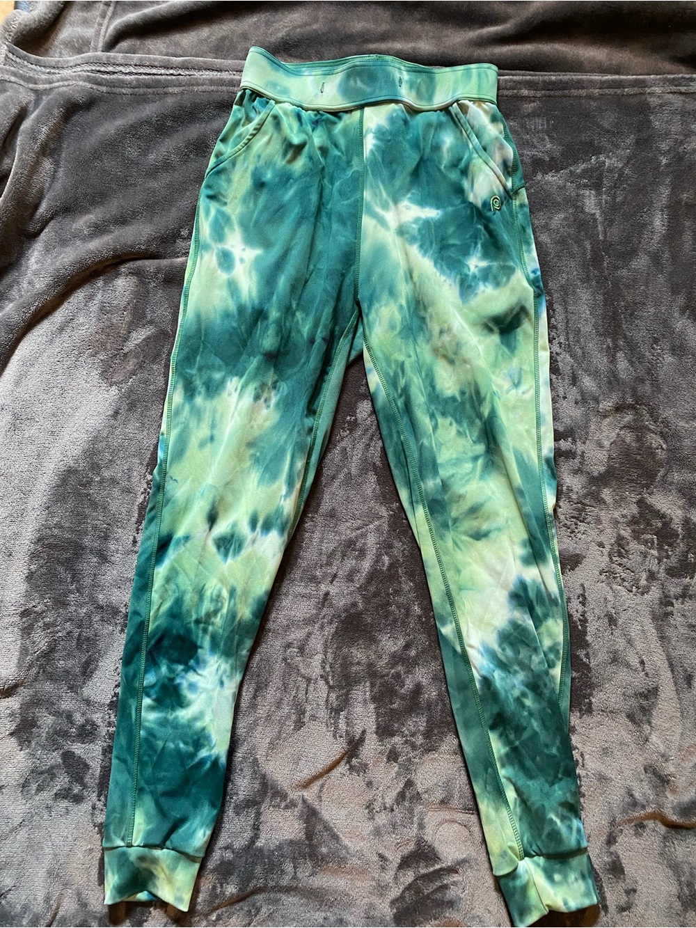 POP Fit Green Tie-Dye Ankle Joggers